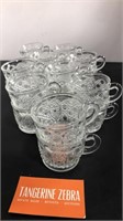 Smith Glass Daisy Button Punch Cup Lot