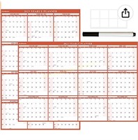 5ct Exellewis 2023 Wall Calendar Erasable