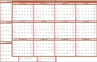 5ct Exellewis 2023 Wall Calendar Erasable