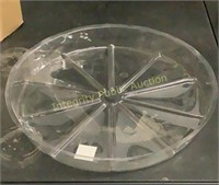 10ct 17” Round Clear Plant Tray
