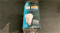 2 Count Replacement 100W  Light Bulbs