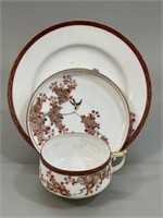 Vtg. Japan egg shell Porcelain Cup, Saucer, Plate
