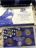 2002 PROOF COIN SET QUARTERS
