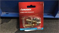 Husky 5pc Hose Repair Kit 3/8" Compressor Setup