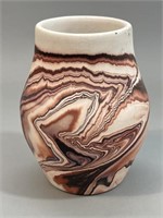 Vtg. NEMADJI USA Pottery Rich Earthtone Swirls
