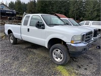 2002 FORD F-250, 4WD, 7.3 DIESEL