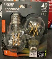 2pk Feit Electric 40W LED A16 Bulbs