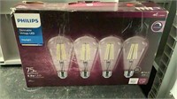 Philips Dimmable Vintage LED 75W Light Bulbs
