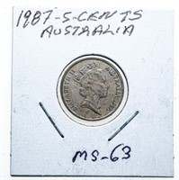 Australia 1987 5-Cents MS-63
