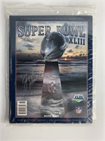 Jack HammAutographed Super Bowl XLII Program