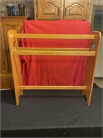 Oak quilt rack