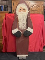 Large wooden Santa Claus Daisy crass New