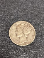 1945 silver mercury dime