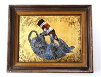 Lone Star Beer Armadillo Signed Art  Advertising