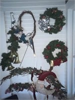 Christmas wreaths and decorations