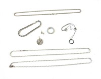 Sterling Silver Jewelry 62g