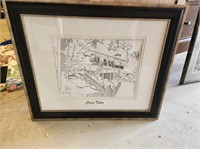 Hand Drawn picture of a Laurel Valley Cabin