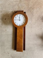 Wooden Hanging wall Clock-condition unknown