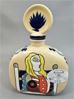 AZULEJOS by Tila- Hand Painted Tequila Bottle