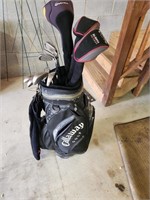 Set of Calloway Golf Clubs and Bag