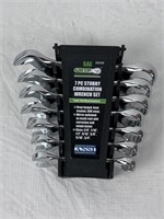 Grip 7 PC Combination STUBBY Wrench Set SAE