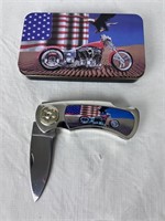 Fancy Motorcycle Folding Pocket Knife