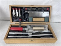 Vintage Tool Set in Wooden Box