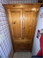 6 foot tall wooden cabinet