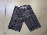 Southpole Men's Black Jean Shorts, Size 38