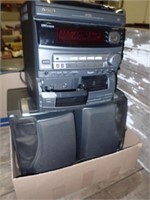 Aiwa 3 CD Stereo System w/ Dual Cassette, Dual