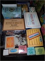 Box w/ Avon After Shave, Bracing Lotion, Etc.