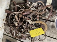 Stack of horse tack