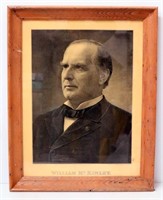 1896 Framed Etching William McKinley
