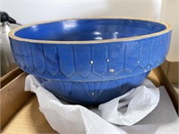 Blue crock bowl - 10"