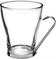 4PCS BORMIOLI ROCCO OSLO CAPPUCCINO GLASS CUPS