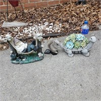 Garden Decor -  Plastic -Turtle, Squirrel