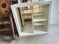 White 3-Cubbie Storage Cabinet
