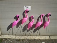Pink Flamingos Lawn Decorations