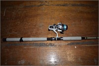 Zebco Lancer 4040 reel with Olympic 5070 rod; as i