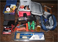 Black powder rifle supplies: cleaning kit, primers