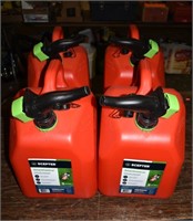 4 scepter 5 gal gas cans; as is