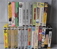 25 VHS Comedy Movies, 14 are Laurel & Hardy