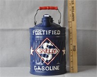 Skelly Gas Can, Folk Art painted by Clint Kueker
