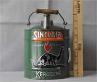 Sinclair Gas Can, Folk Art painted by Clint Kueker