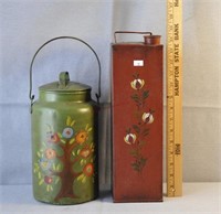 Painted Cream Can & Kerosene Can