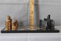 Marble Chess Set with 14" x 14" Marble Board