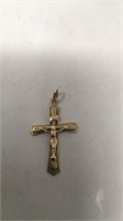 14k Vintage crucifix cross pendent