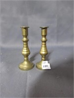 brass candle holders .
