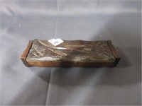 carved wooden box