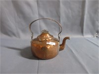 copper teapot .